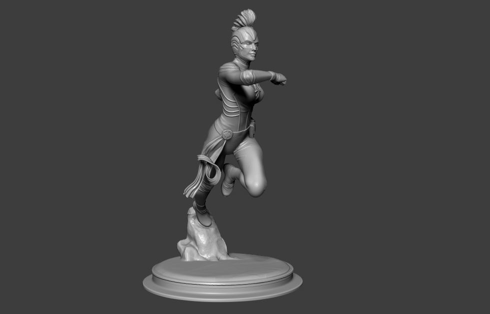 Captain Marvel 3D print model 3D model_2