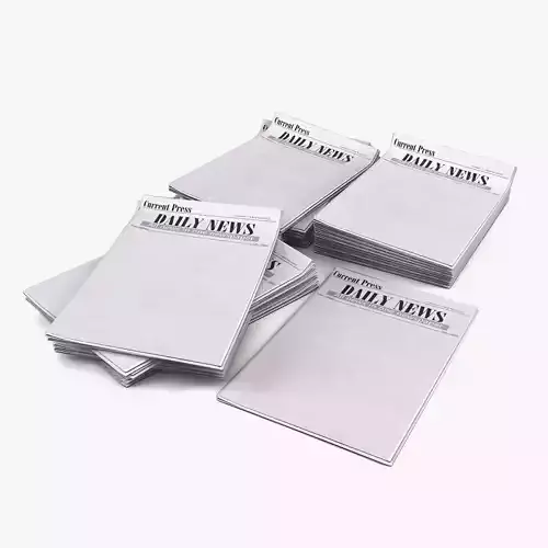 heaps of newspapers 3D model