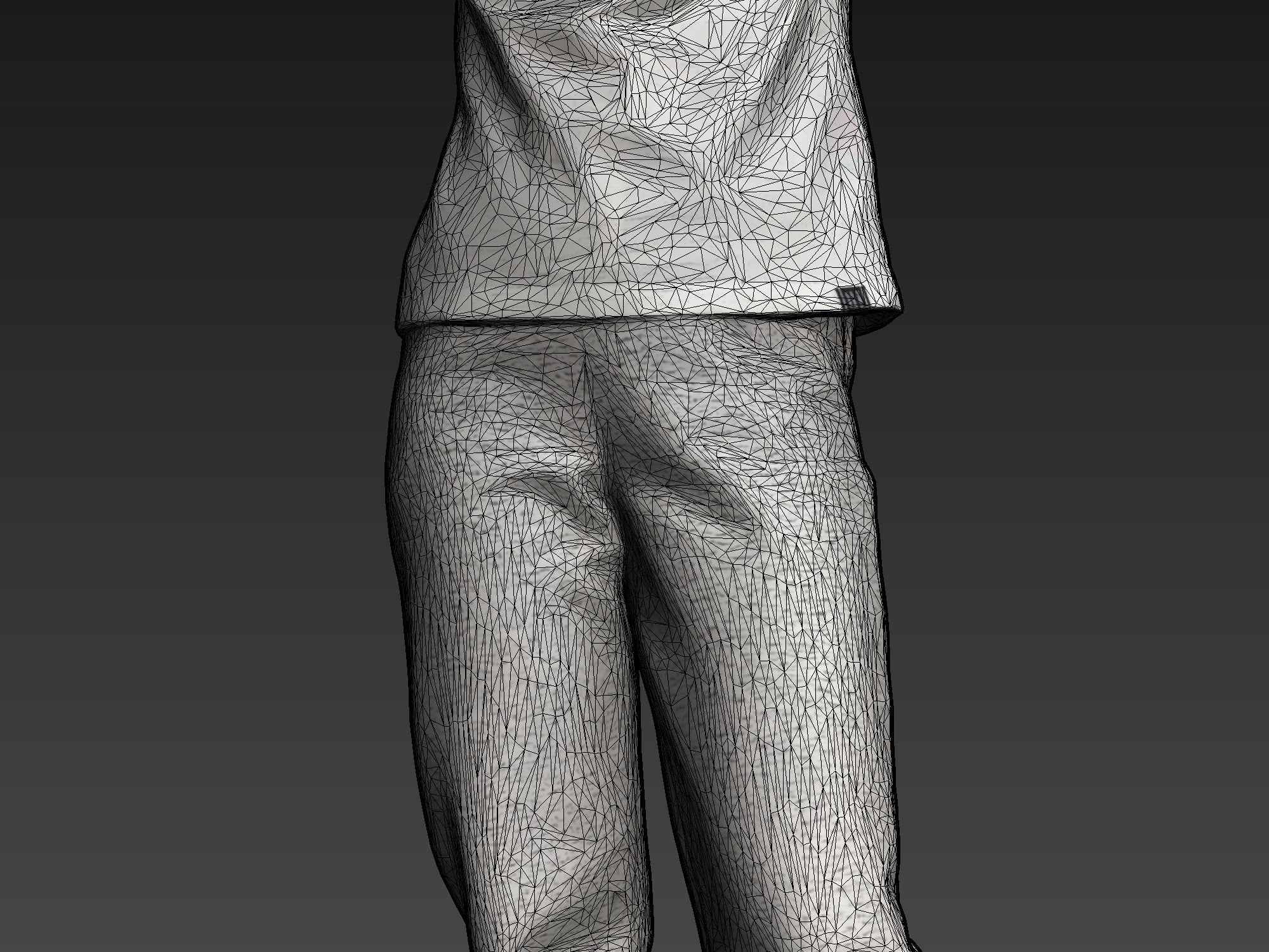 Girl takes off her hoodie 3D model_5