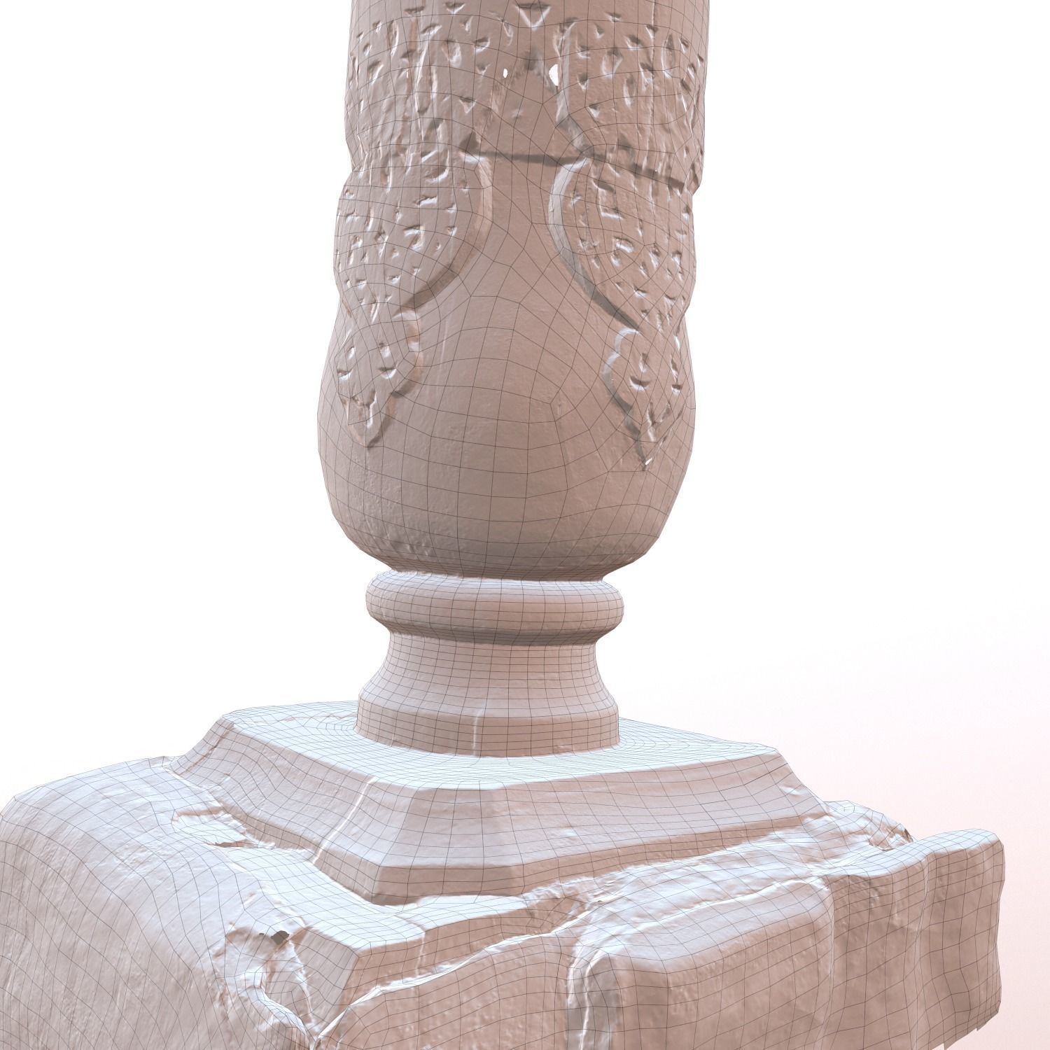 medieval architectural element Low-poly 3D model_6