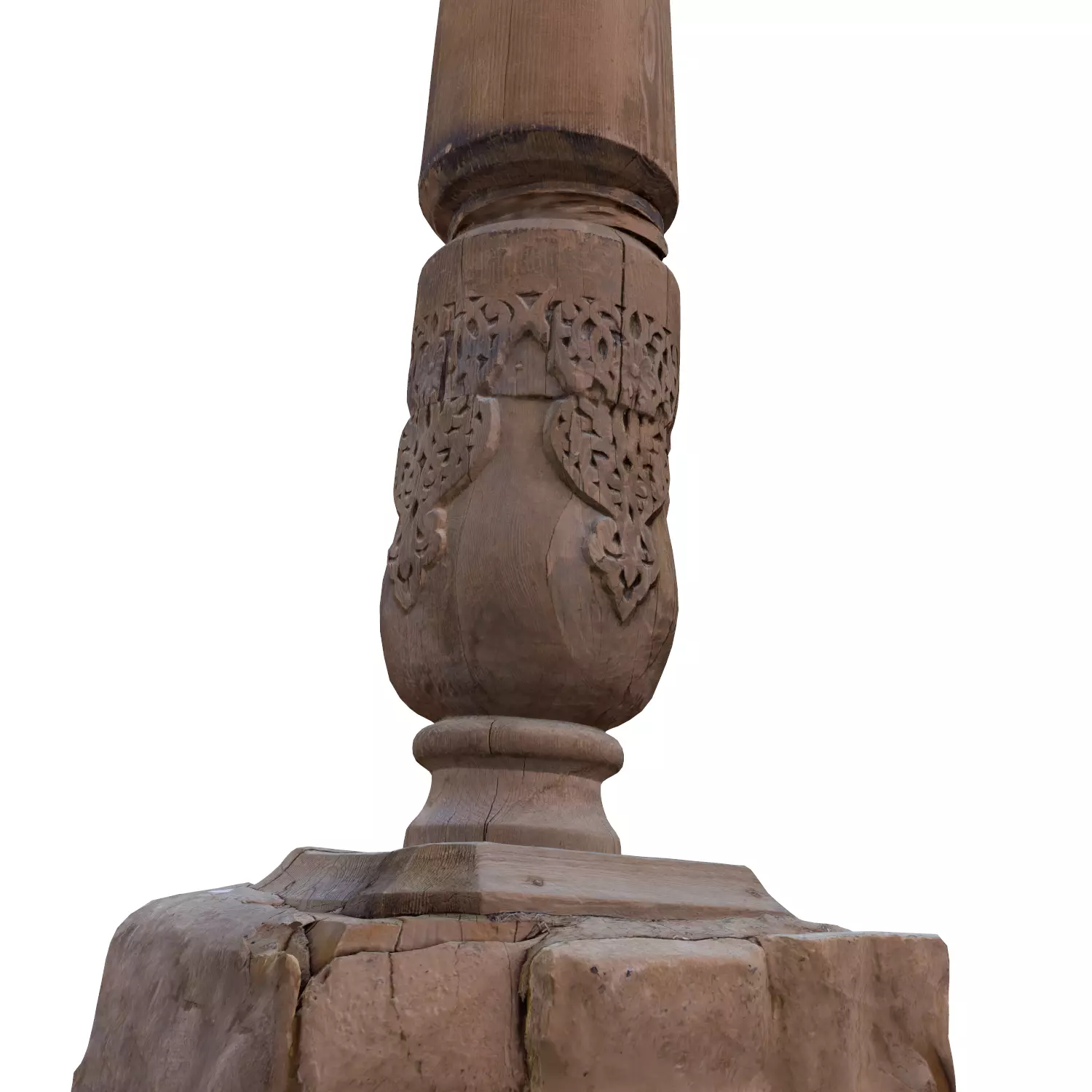 medieval architectural element Low-poly 3D model_0