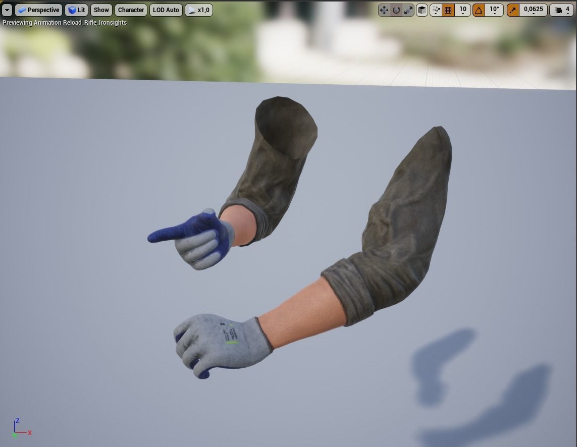 FPS Hands 2 Low-poly 3D model_28