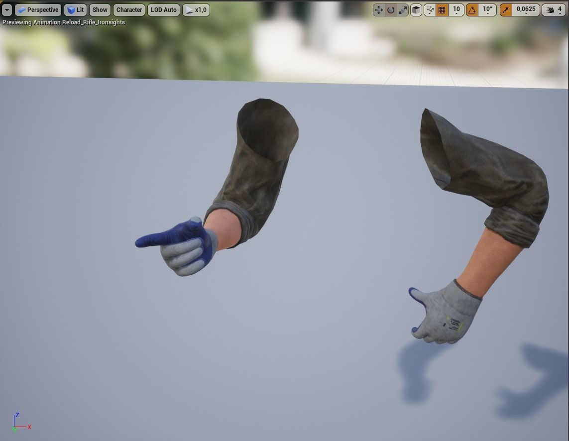 FPS Hands 2 Low-poly 3D model_29