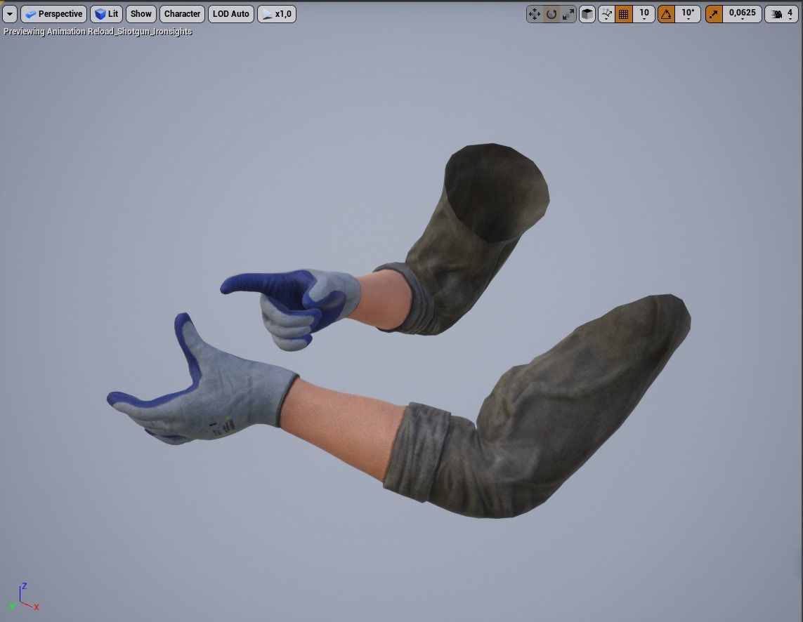 FPS Hands 2 Low-poly 3D model_31