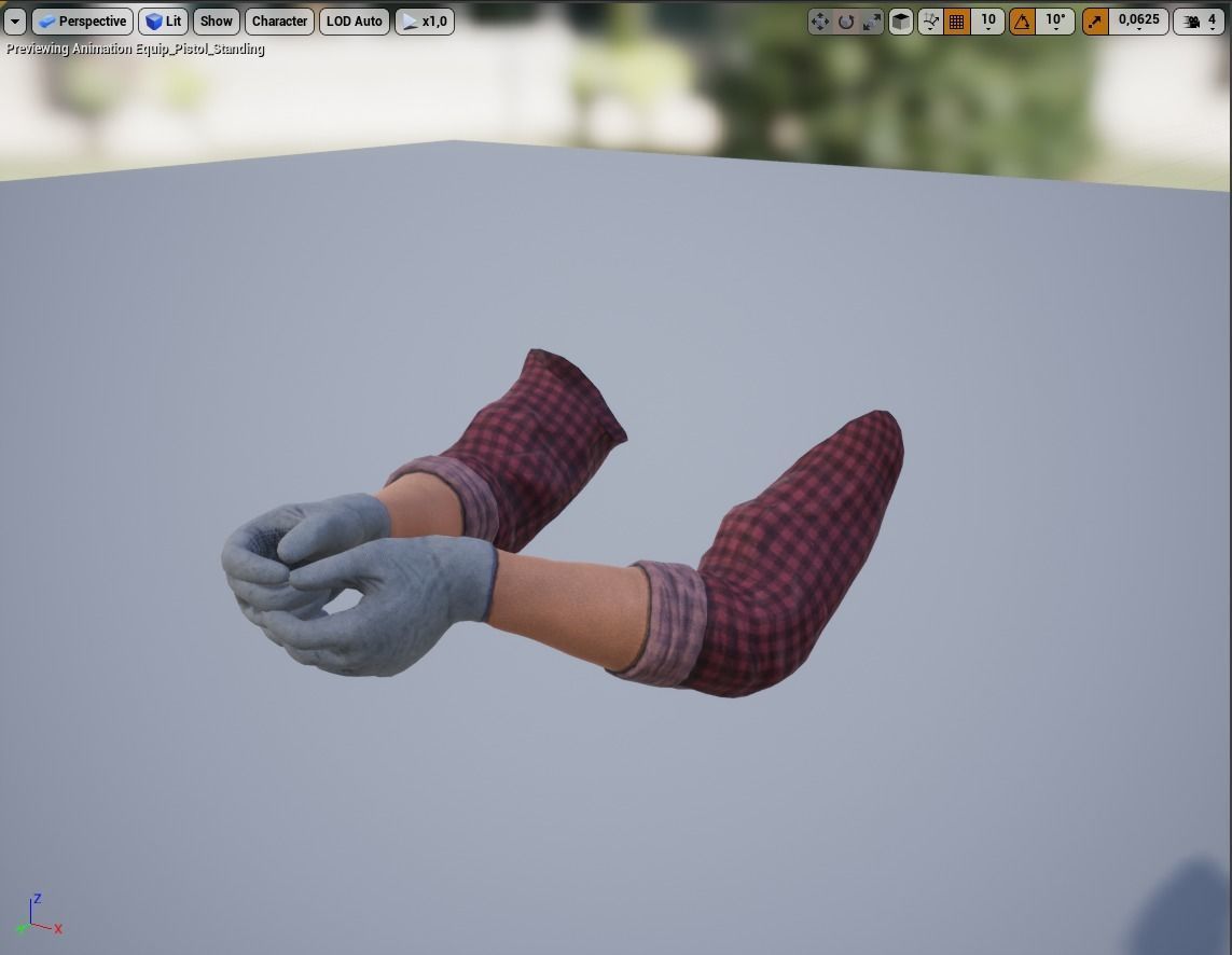 FPS Hands 2 Low-poly 3D model_23