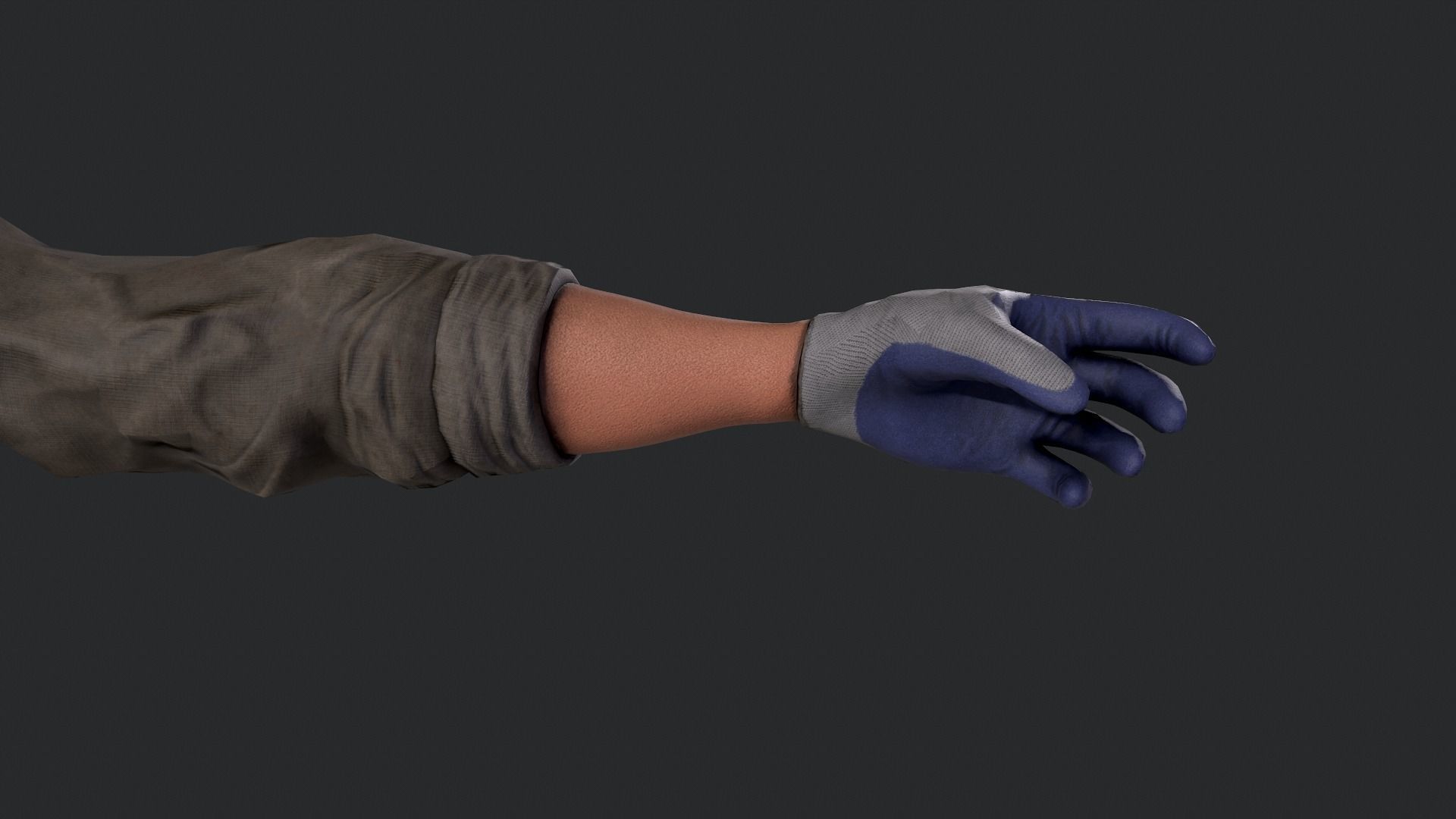FPS Hands 2 Low-poly 3D model_11