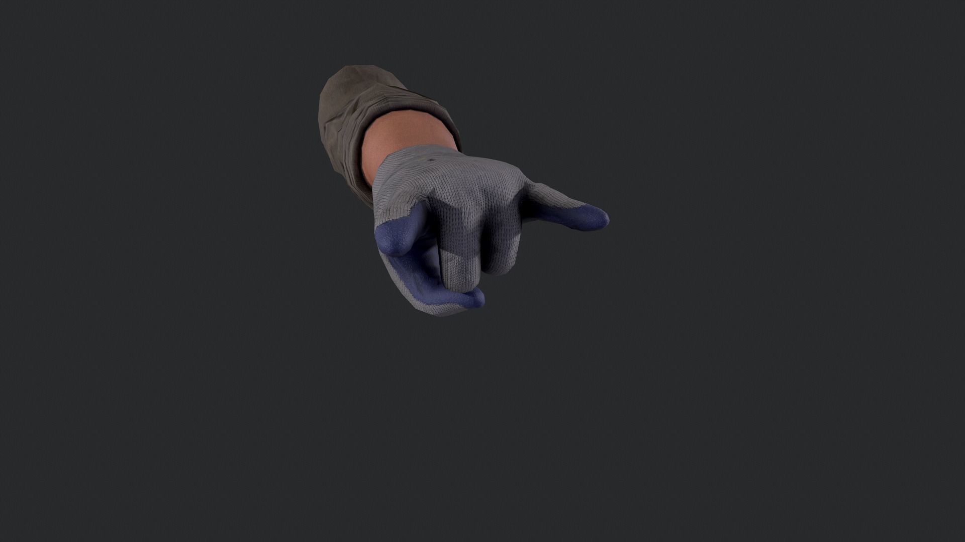 FPS Hands 2 Low-poly 3D model_8