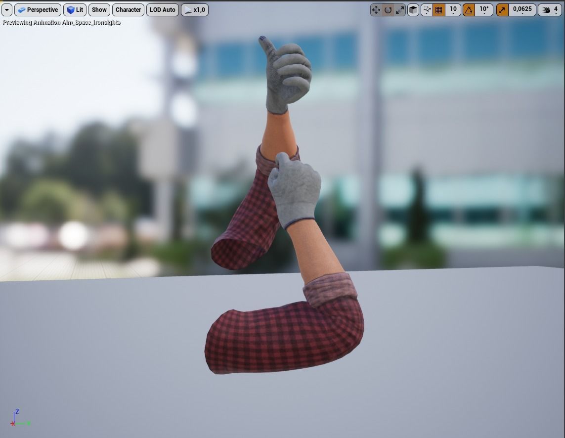 FPS Hands 2 Low-poly 3D model_16