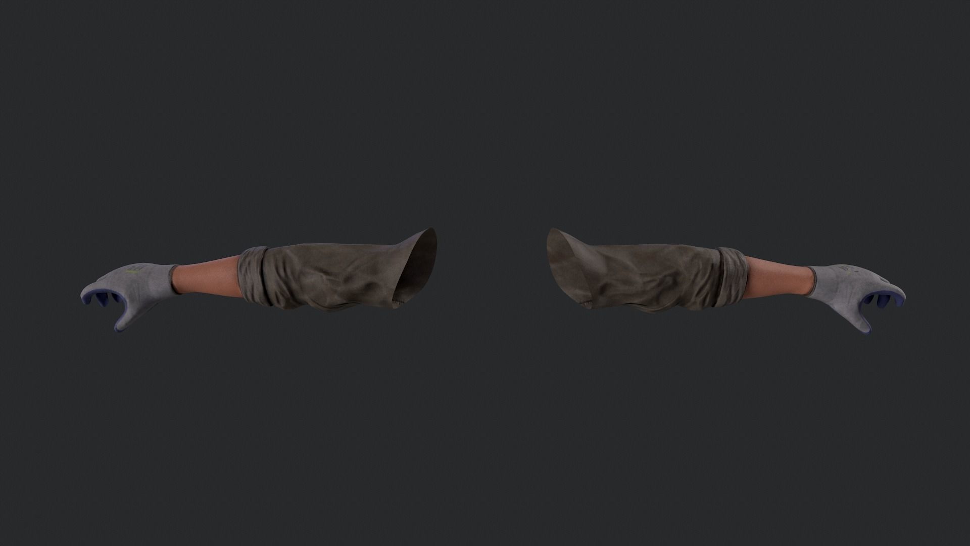 FPS Hands 2 Low-poly 3D model_4