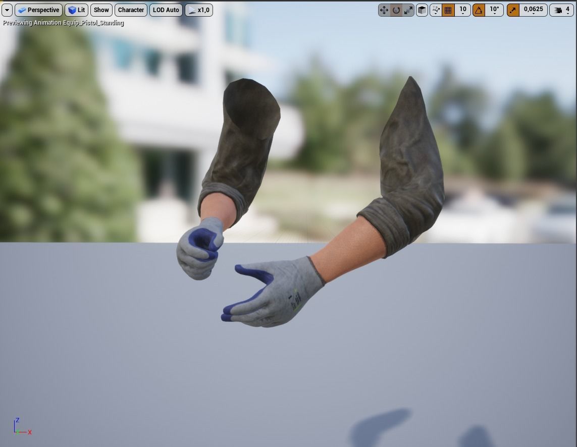 FPS Hands 2 Low-poly 3D model_26