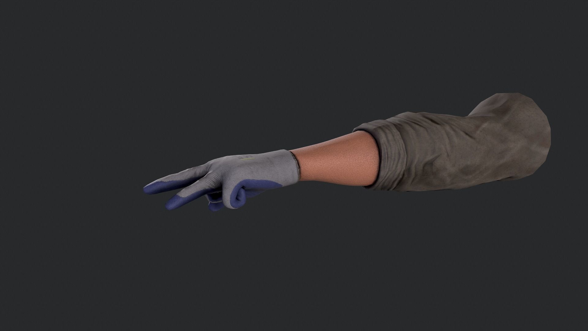 FPS Hands 2 Low-poly 3D model_6