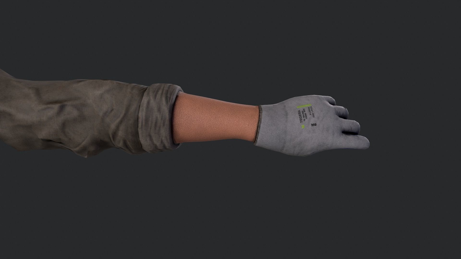FPS Hands 2 Low-poly 3D model_12