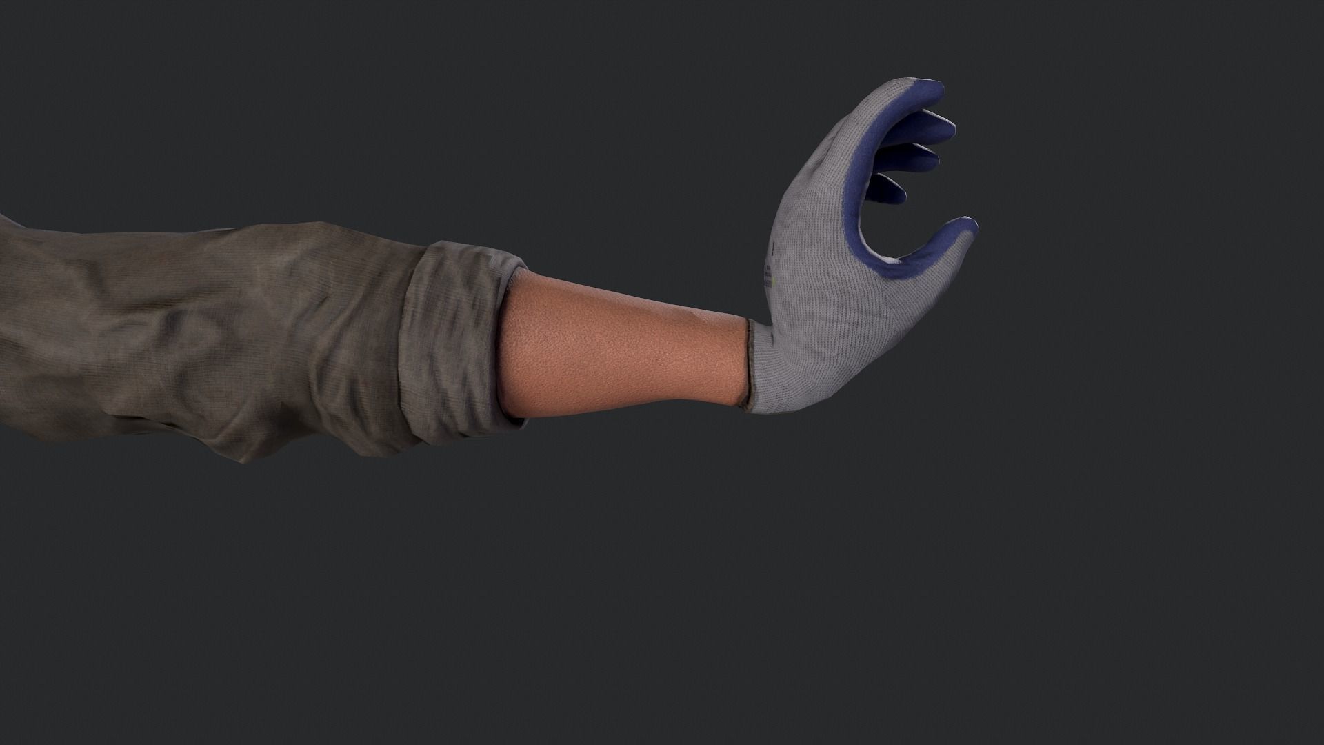 FPS Hands 2 Low-poly 3D model_9