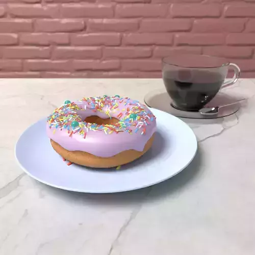 Donut with coffee