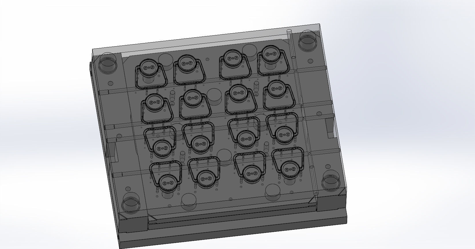 Hot runner mold-injection mold-Press forms 3D print model_2