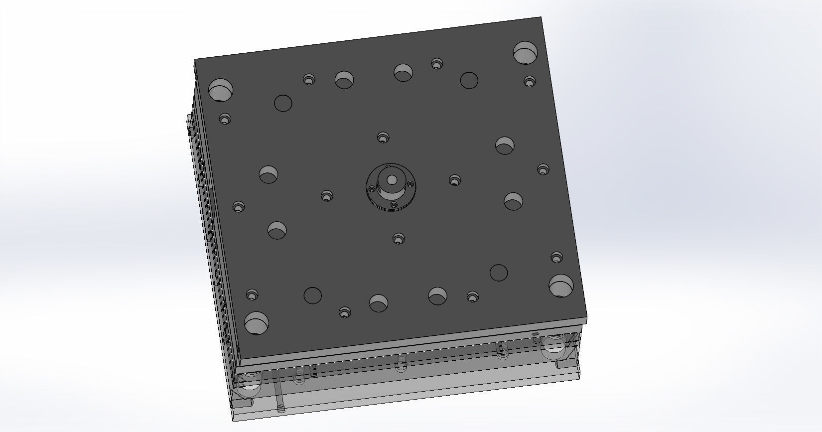 Hot runner mold-injection mold-Press forms 3D print model_3