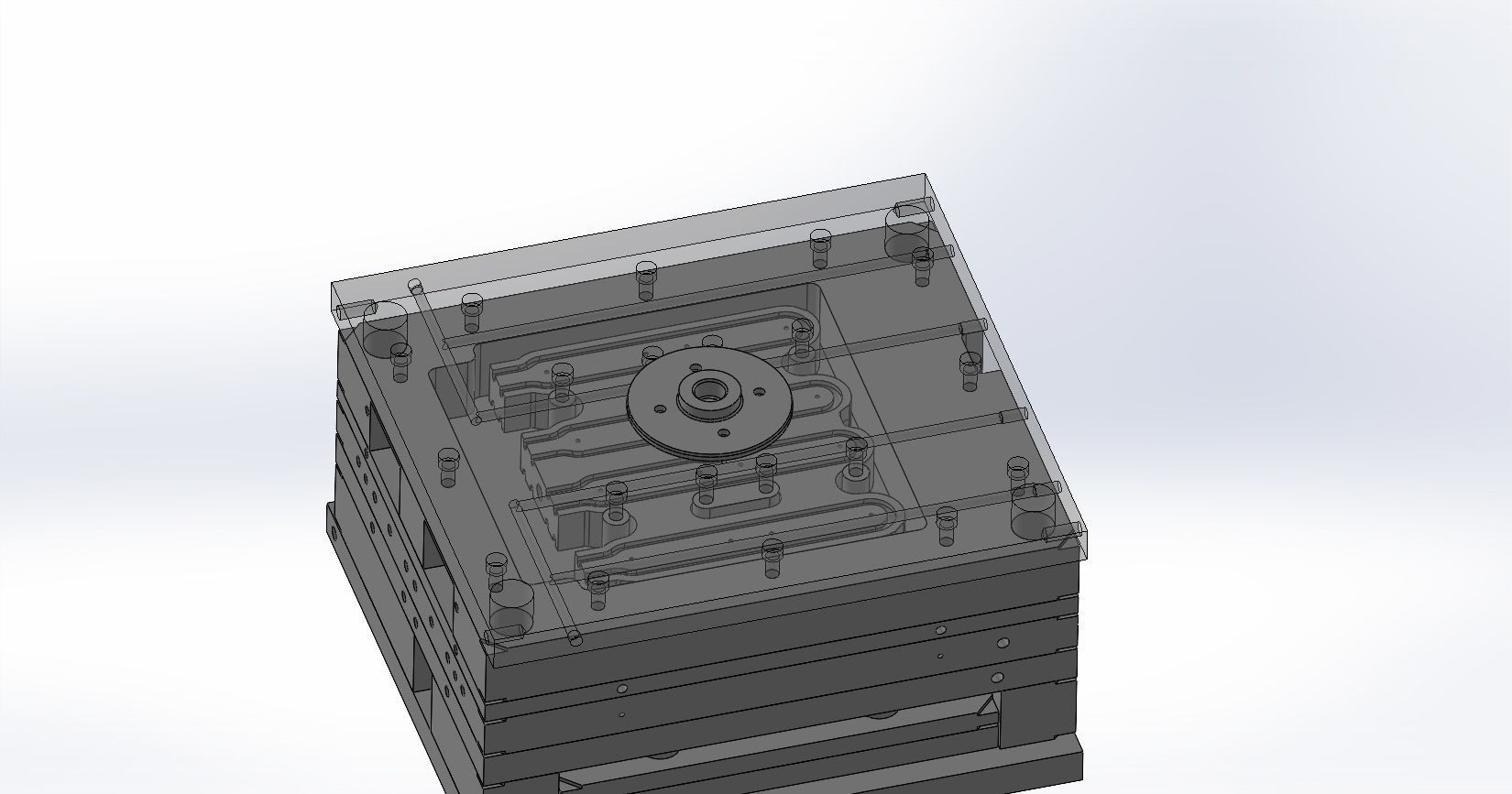 Hot runner mold-injection mold-Press forms 3D print model_4