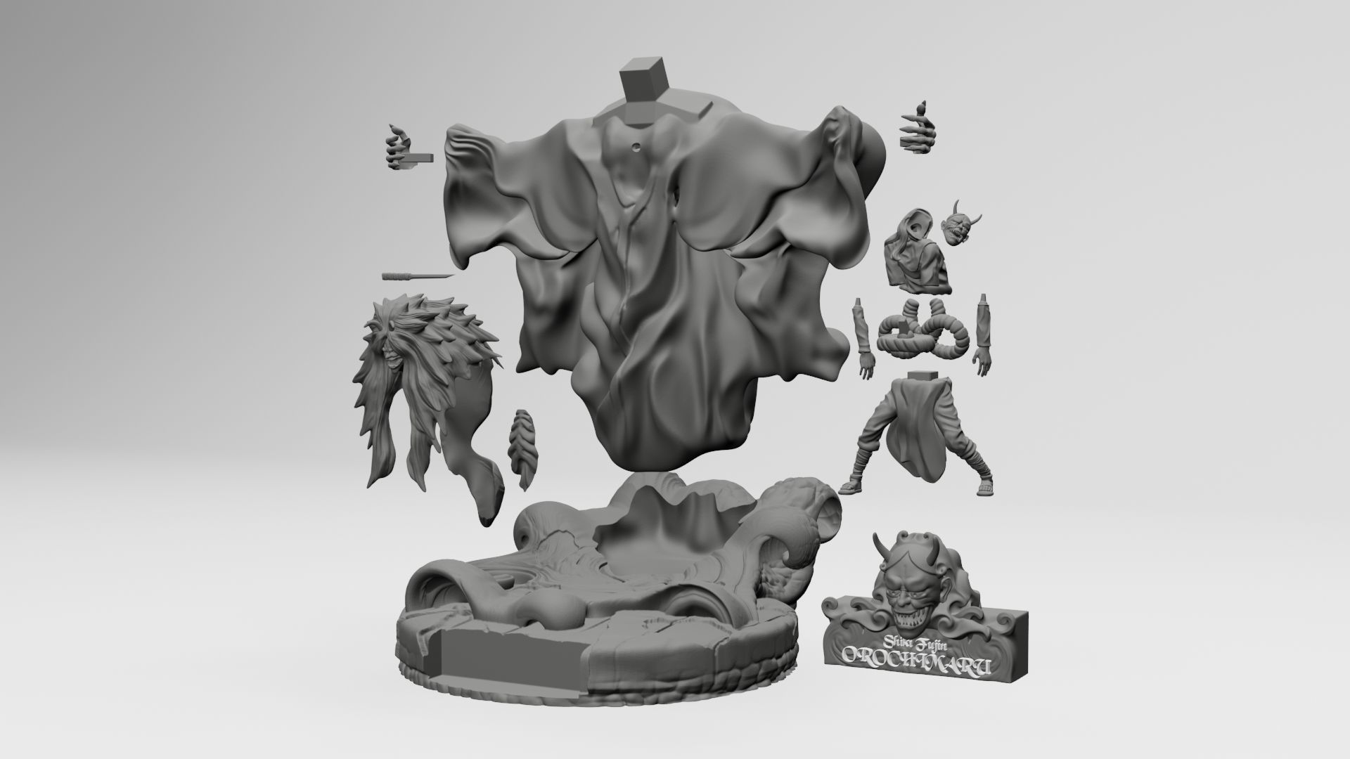 OROCHIMARU SHIKI FUJIN - 3DPRINTING 3D print model_15