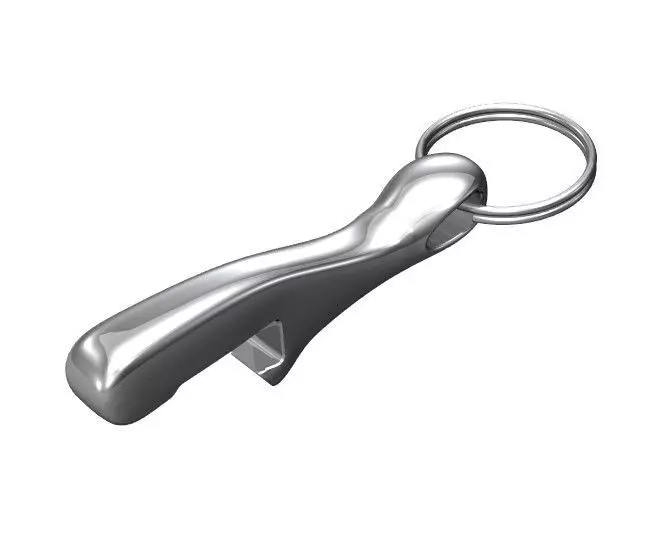 Keychain bottle opener 3D print model_0