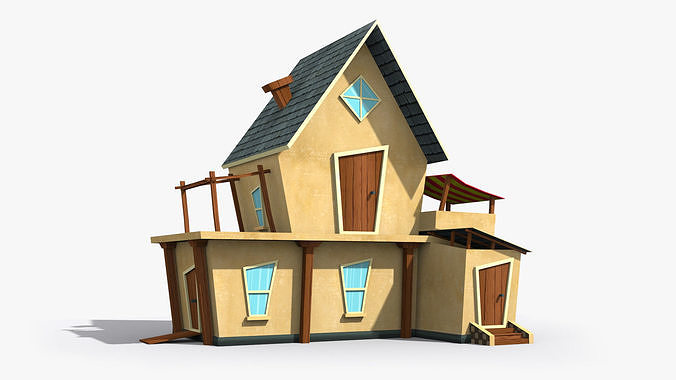 25 Cartoon House Collection Low poly 3D Model Pack 2