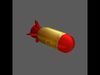 Missile bomb Low-poly 3D model_1
