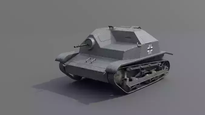 PzKpfw TKS p Low-poly 3D model