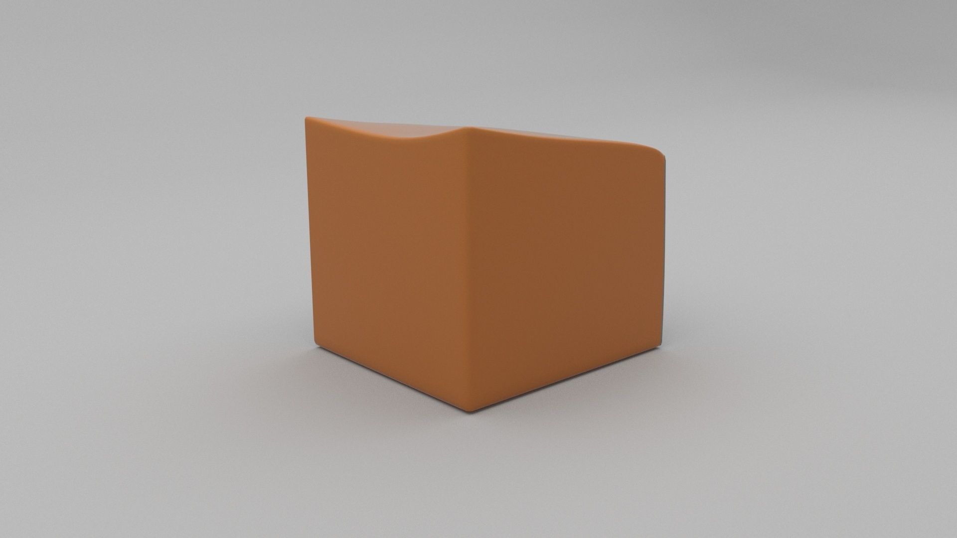 Eroded Stool Low-poly 3D model_2