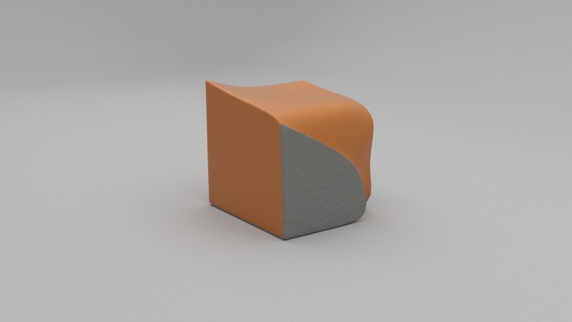 Eroded Stool Low-poly 3D model_3