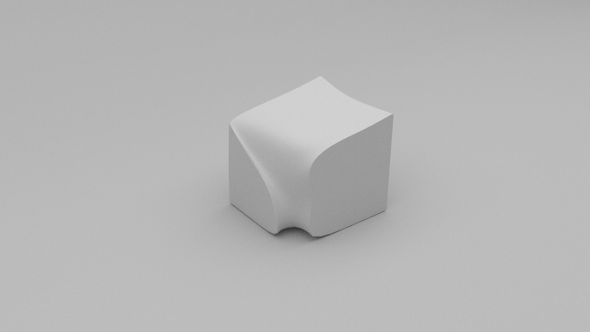 Eroded Stool Low-poly 3D model_6