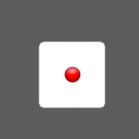 Dice01 dice Low-poly 3D model_2