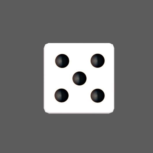 Dice01 dice Low-poly 3D model_6