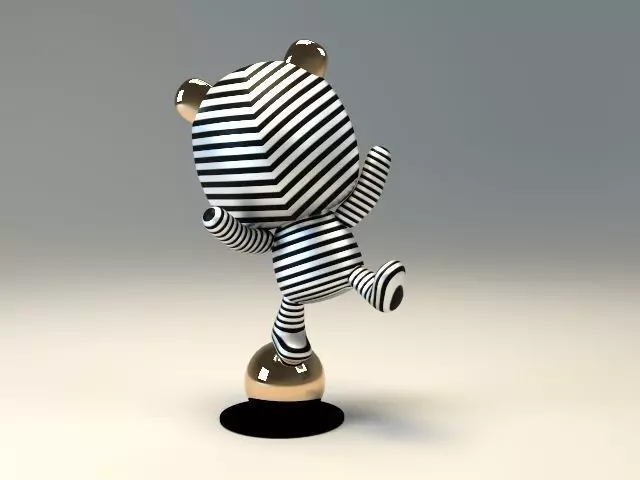 teddy bear sculpture 3D model