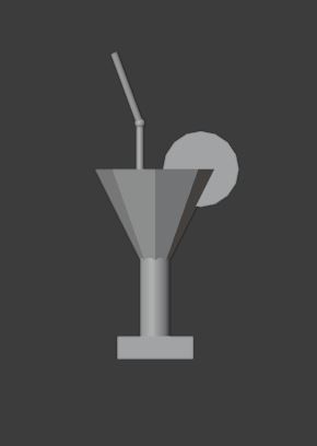 Wineglass martini glass no Free 3D print model_1