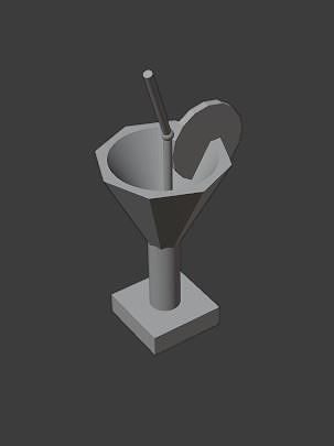 Wineglass martini glass no Free 3D print model