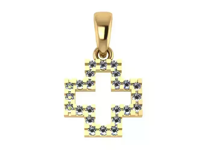 Cross Pendant 23 stl
