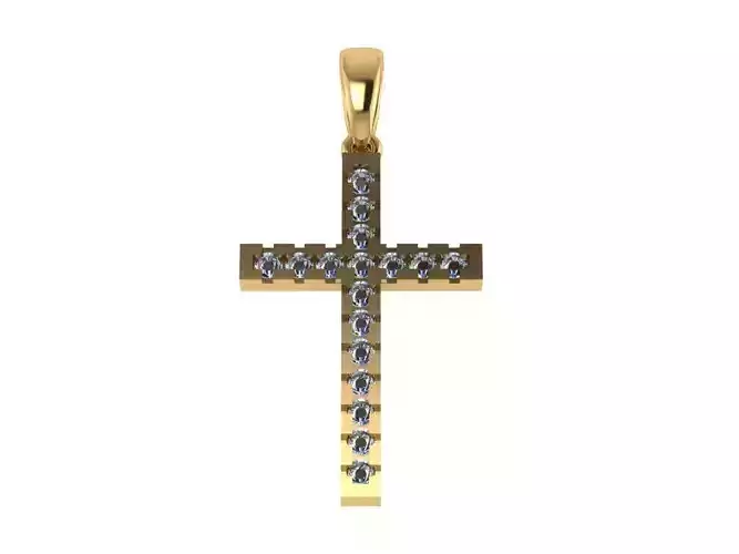 Cross Pendant 25 stl