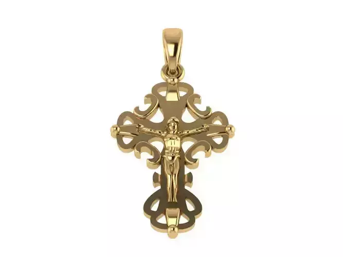 Cross Pendant 26 stl