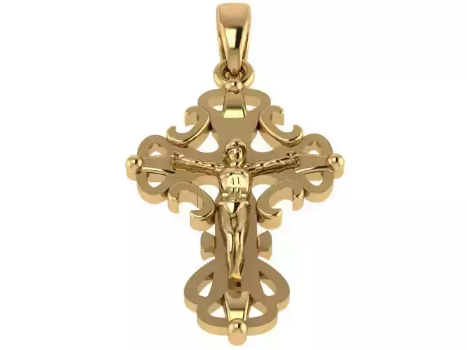 Cross Pendant 28 stl