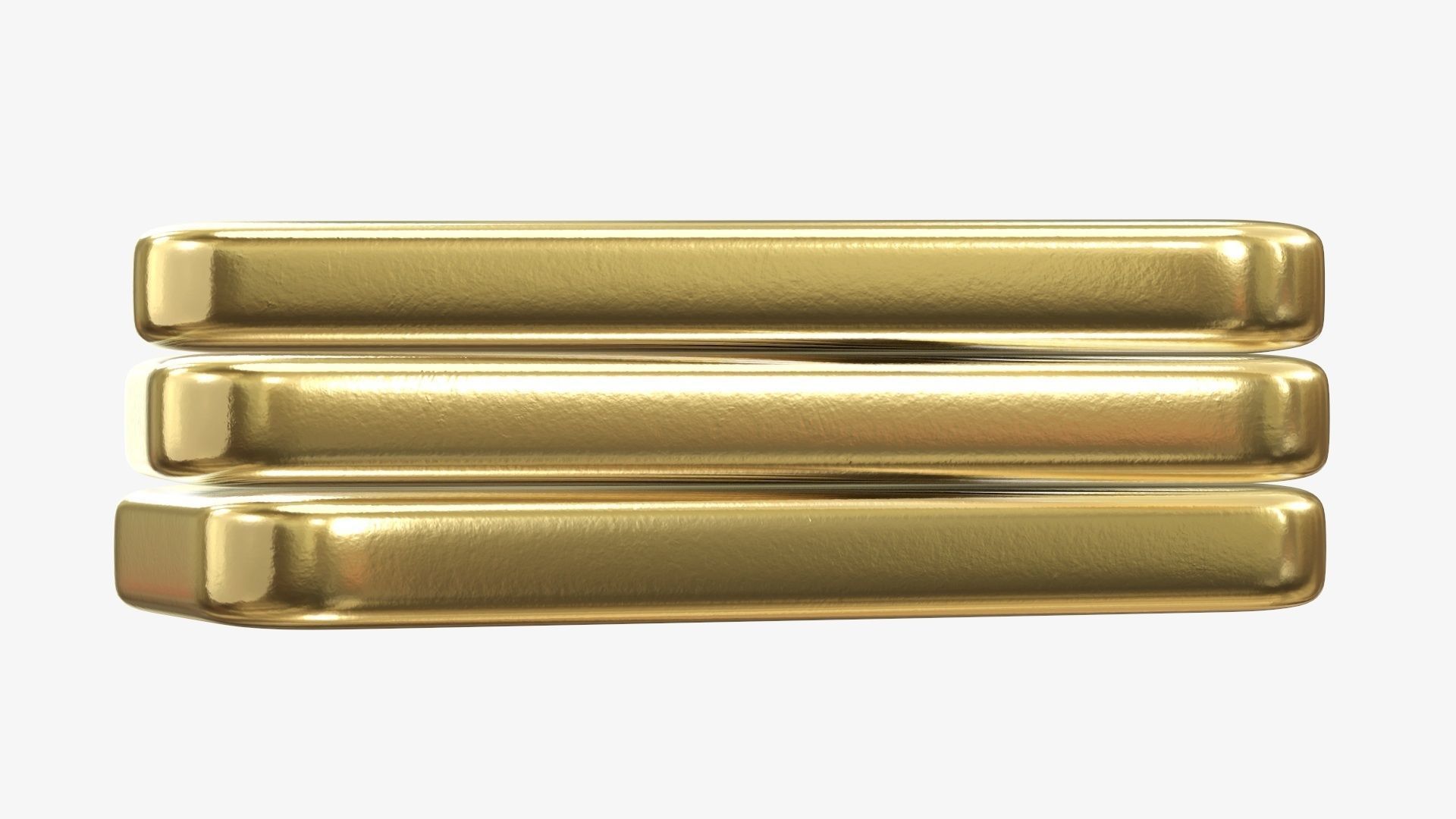 Gold bars 01 3D model_3
