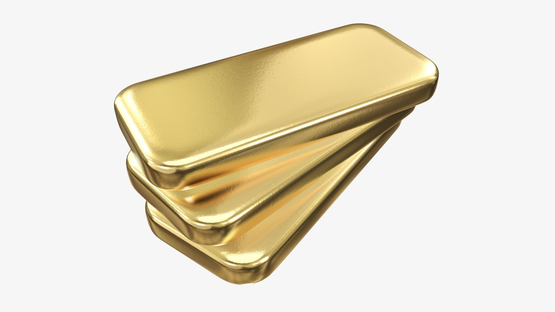 Gold bars 01 3D model_1
