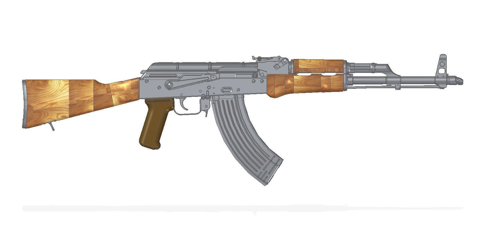 AKM 6P1 3D model_5
