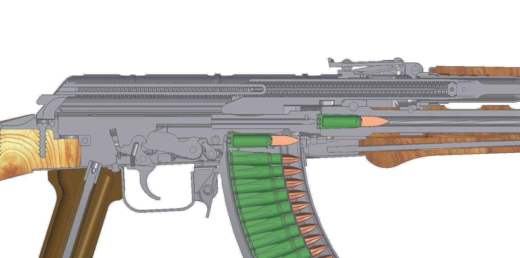 AKM 6P1 3D model_4