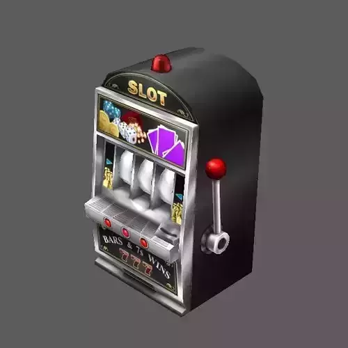 Slot Machine Low-poly 3D model