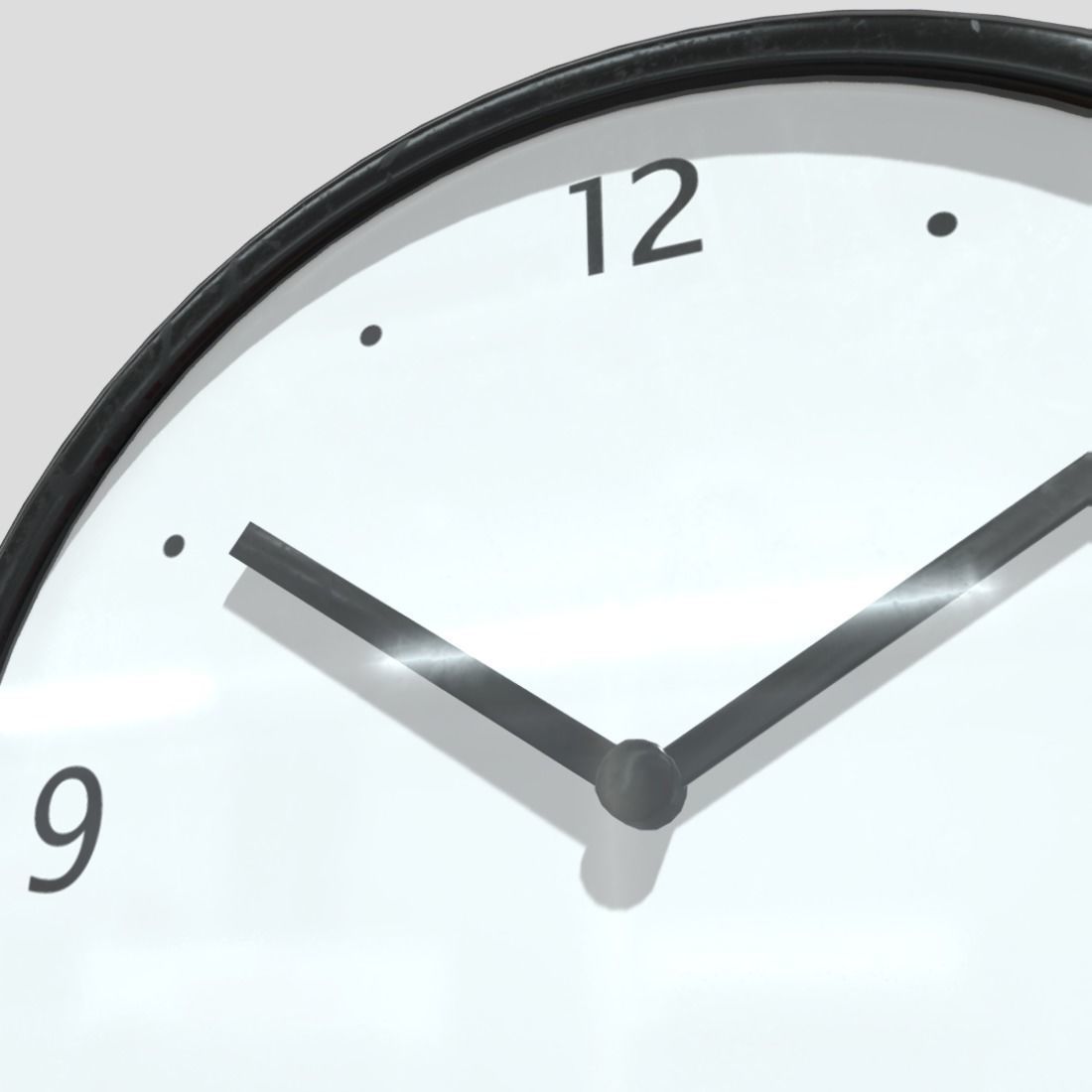CC0 - Wall Clock 3 Free low-poly 3D model_13