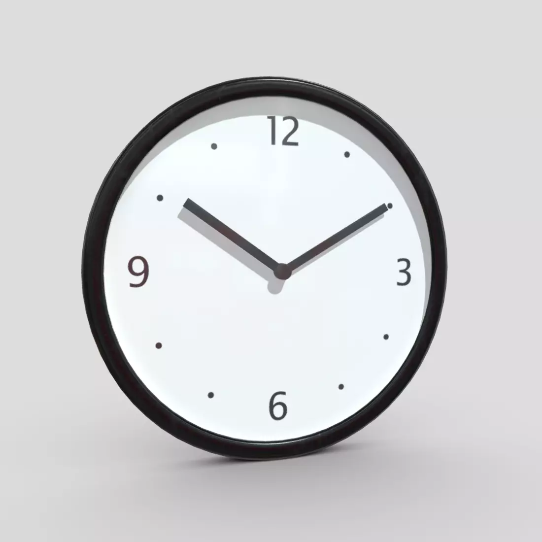 CC0 - Wall Clock 3 Free low-poly 3D model_0