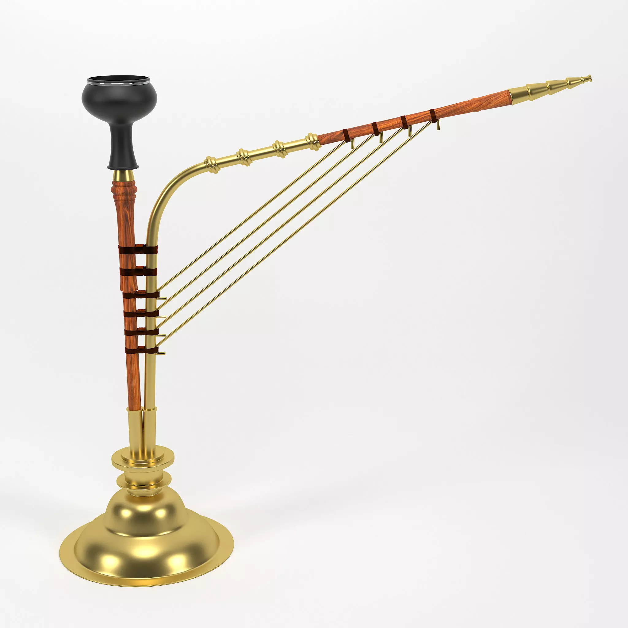 Indian Hookah 3D model_0