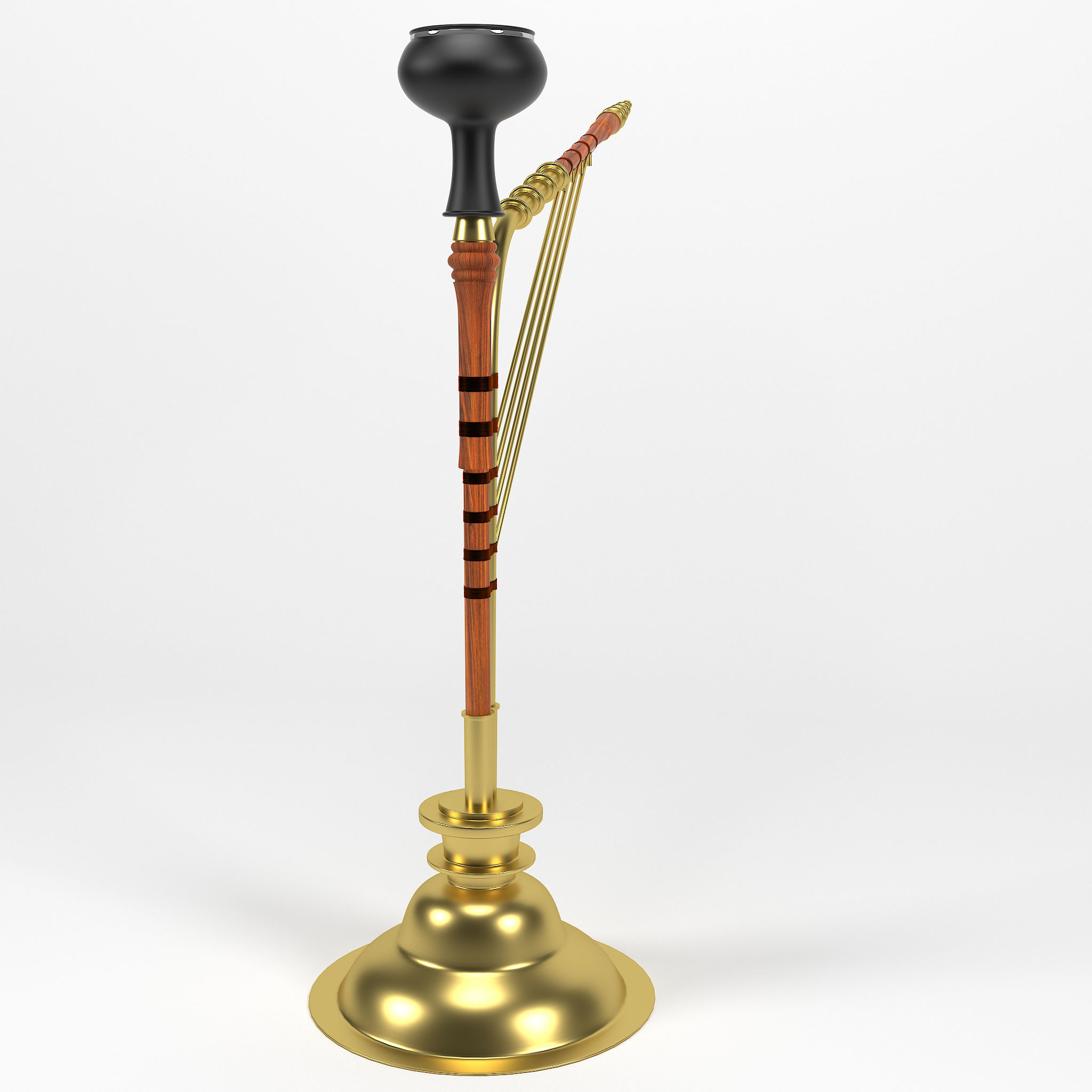 Indian Hookah 3D model_13