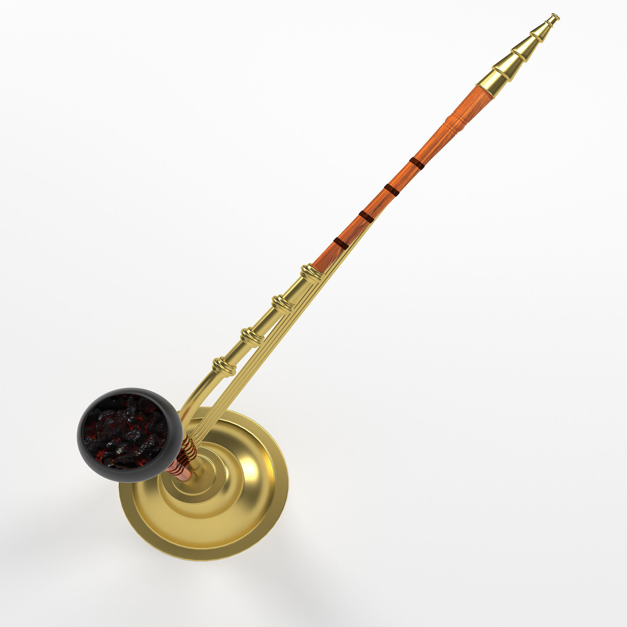 Indian Hookah 3D model_8