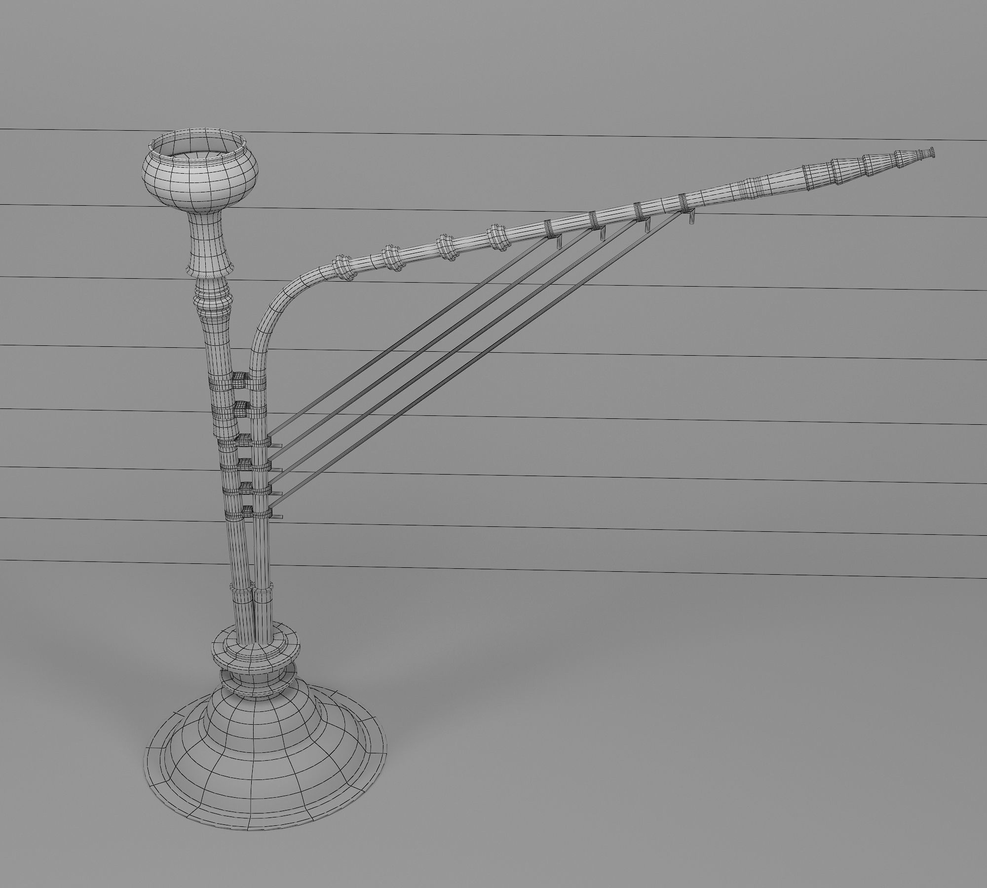 Indian Hookah 3D model_18