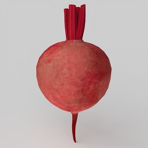 The Beet lowpoly 3d model Low-poly 3D model